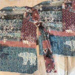 Colorful Patterned Long Sleeve Tops